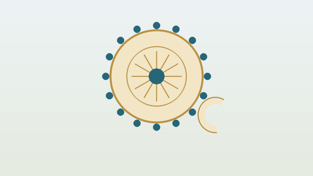 Calm devotional circle inspired by Vishnu names and prayer